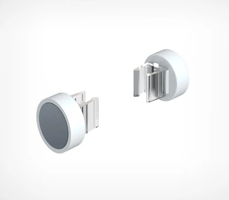 Держатель рамки магнитный круглый под углом 90 градусов MGT-RND-90