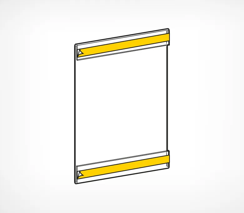 Карман информационный PS-T, формат A4, вертикальный со скотчем TF