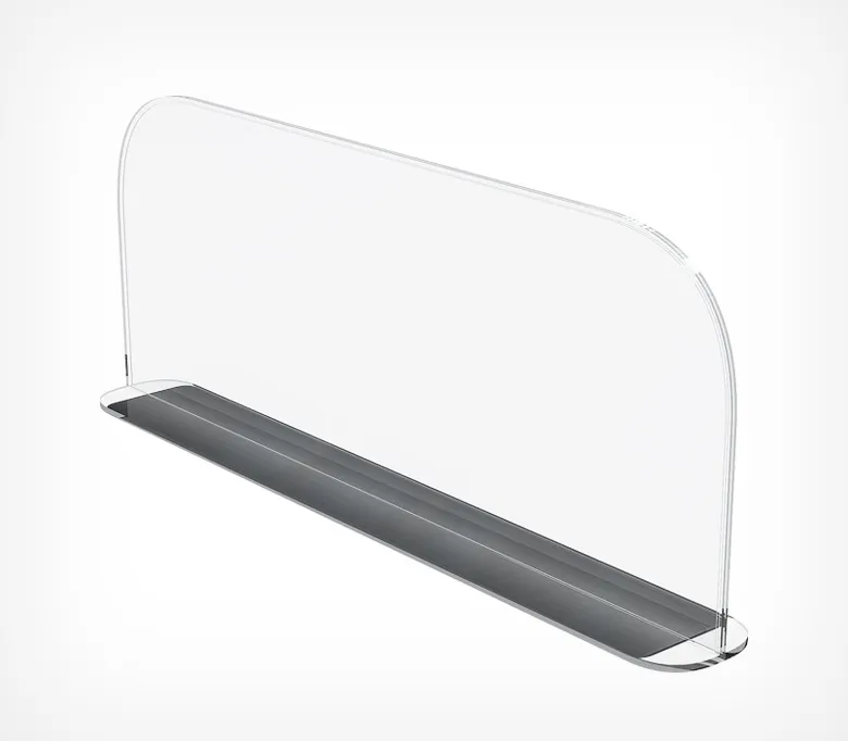 Разделитель пластиковый высотой 150 мм на Т-основании DIVT-150-TM, длина 680 мм с магнитным скотчем