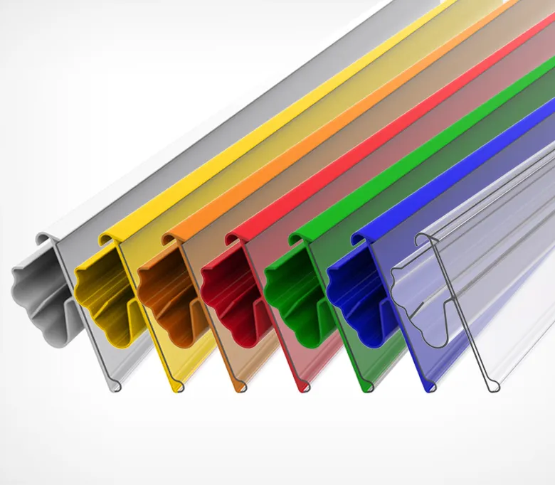 Ценникодержатель двухпозиционный LST60 длина 988 мм., цвет прозрачный