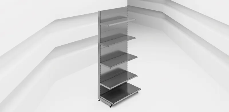 Пристенный стеллаж L=1000 мм H=2250 ммEco Line