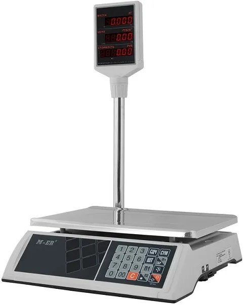 Торговые весы M-ER 327 ACP-15.2 "Ceed" LED Белые
