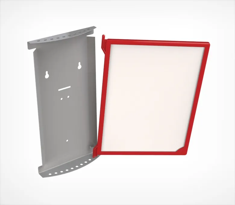 Основание для настенной перекидной системы INFOLINE-W A4 на 10 рамок, упаковка BULK