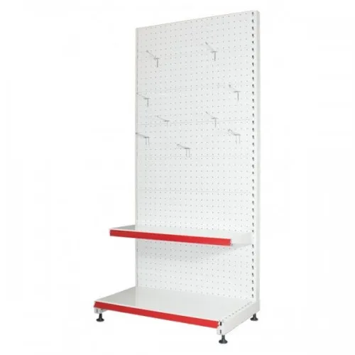 Стеллаж пристенный перфорированный с полкой 1000х500х1900