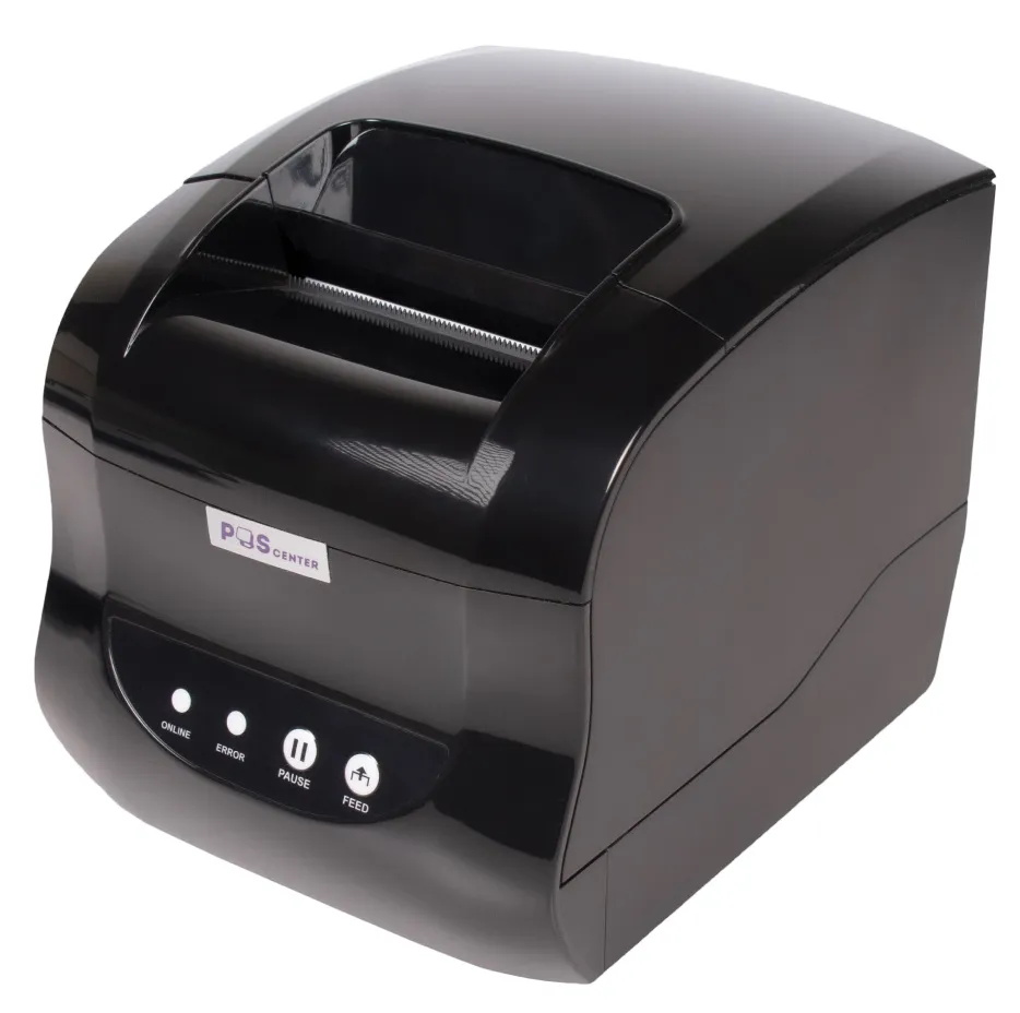 Принтер этикеток POScenter PC-365 (прямая термопечать, 3", USB) черный 