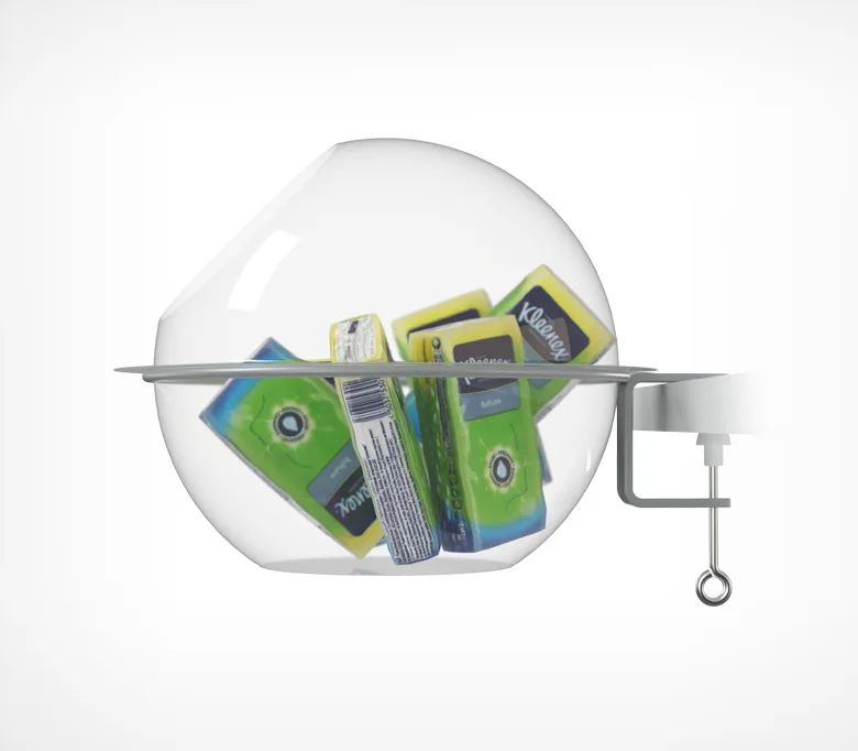 Дисплей полукруглый для мелкого товара BOWL - верхняя секция