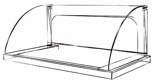 ЭКРАН ДЛЯ ГРИЛЯ HURAKAN HKN-GW5M-GC 560ММ