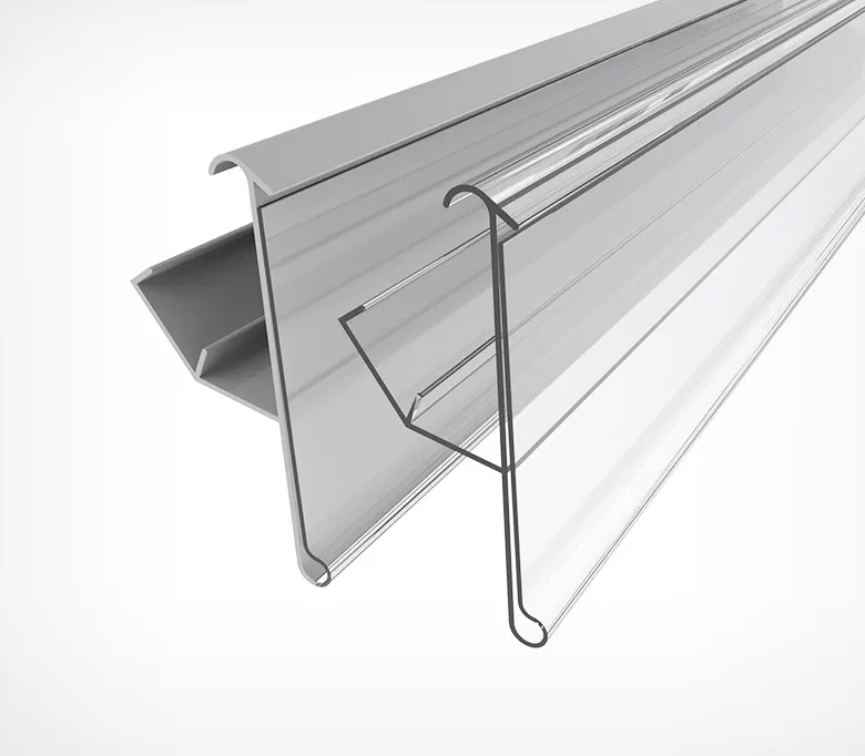 Ценникодержатель полочный LRY39 длина 1238 мм, цвет прозрачный