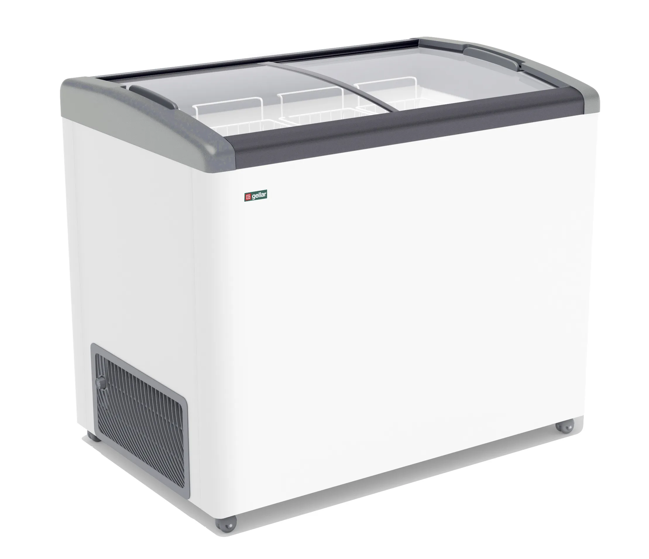 Морозильный ларь с гнутым стеклом GELLAR FG 375 E