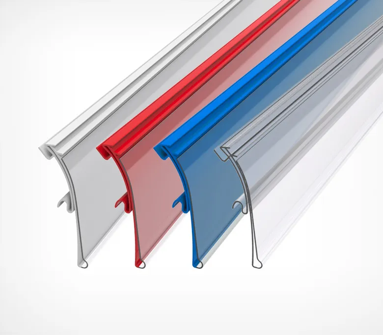 Ценникодержатель полочный HSAC39 длина 988 мм, цвет прозрачный