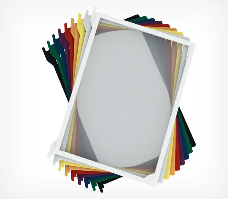 Рамка пластиковая для перекидной системы INFOFRAME-A4 , цвет синий