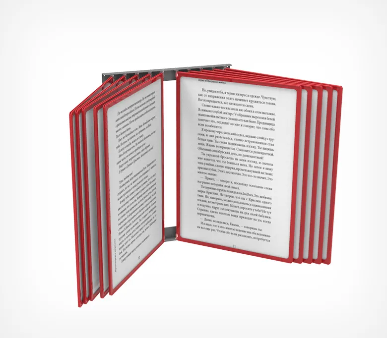 Комплект основания настенной перекидной системы POSTERLINE WALL (A1-A3) с креплениями для рам