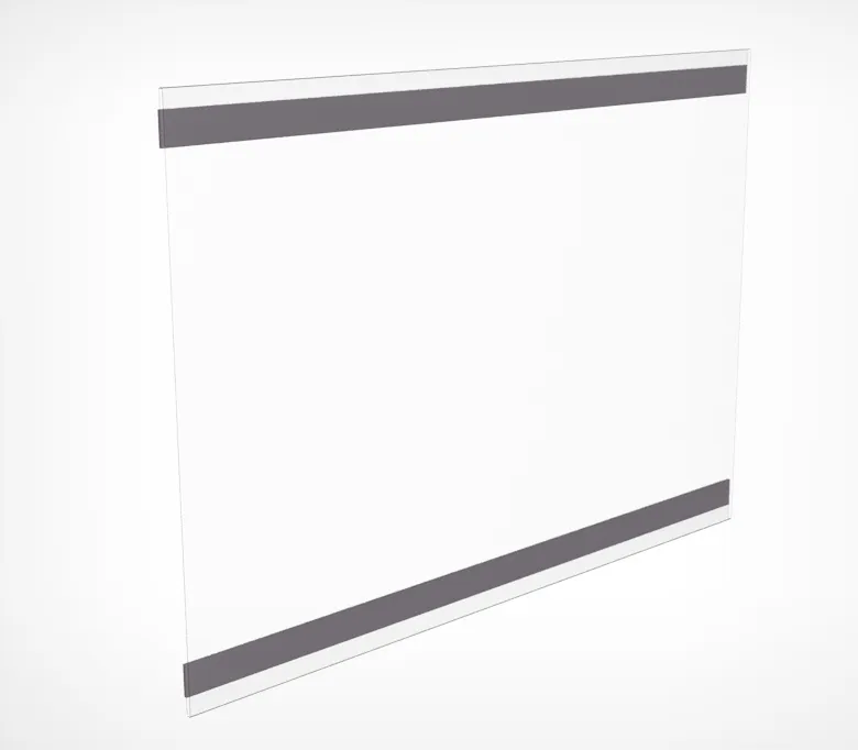 Карман информационный PS-M с магнитным скотчем, формат A5, горизонтальный