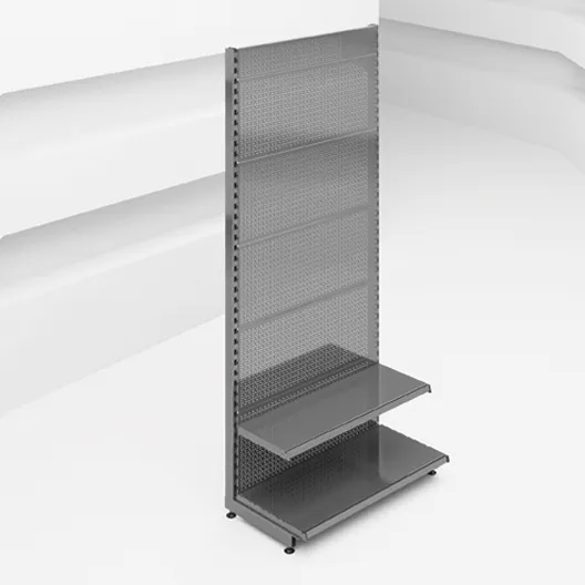Пристенный перфорированный стеллаж L=1000 мм H=2250 ммEco Line