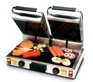 ГРИЛЬ КОНТАКТНЫЙ VEMA PV 2064/2 РЕБРИСТЫЙ (ДВЕ ПОВЕРХНОСТИ)