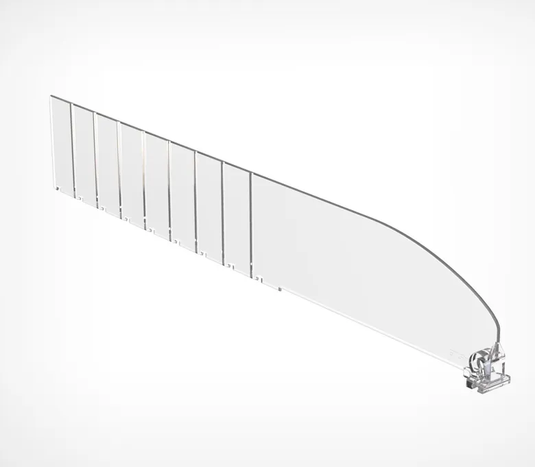 Разделитель пластиковый высотой 60 мм DIV60., длина 0285-0485