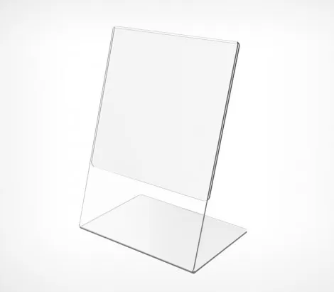Подставка из акрила вертикальная L-образная ACR-PRICER A7, акрил 2 мм.
