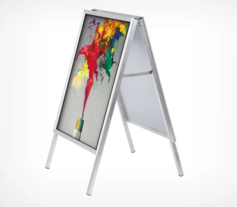 Штендер с рамами из алюминиевого клик-профиля А1 A-STAND 25X2 мм