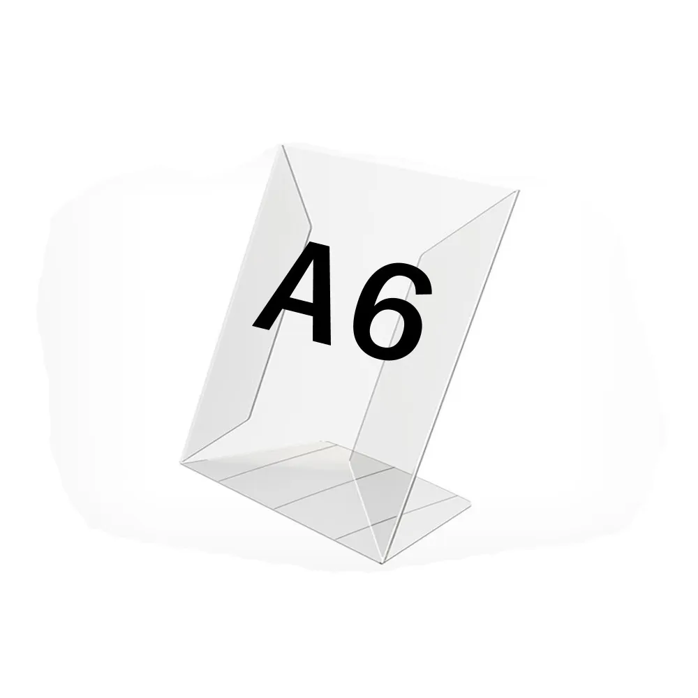 Держатель информации L-образный P-PRICER, формат A6 вертикальный