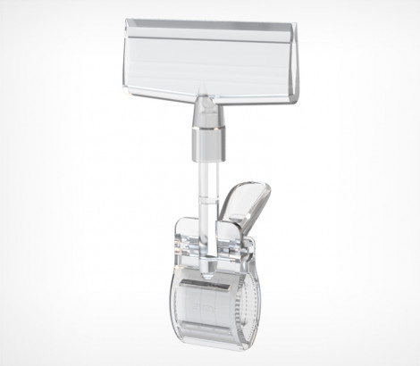 Держатель для плакатов из картона и пластика на прищепке CLAMP-CB-FIX