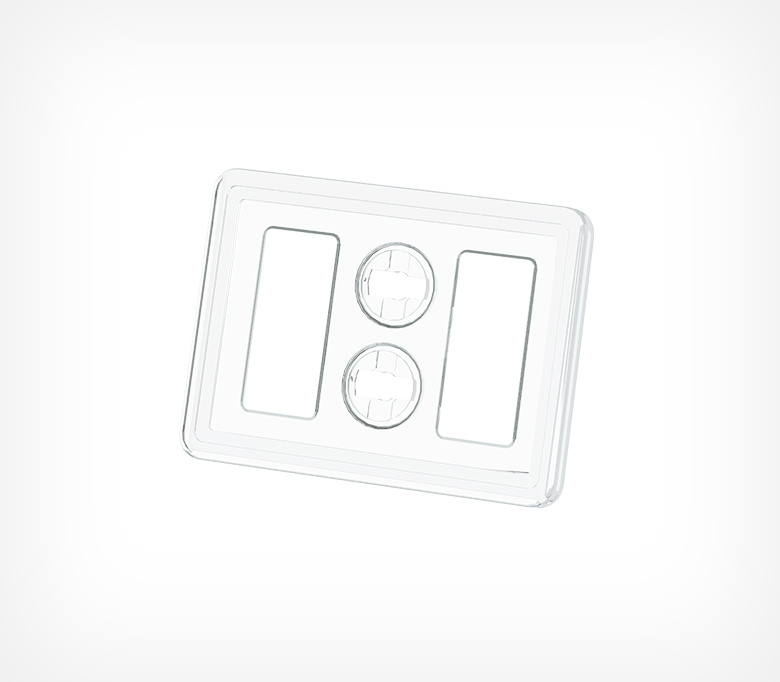 Рамка пластиковая серии мини техно формата А8 TM, цвет прозрачный