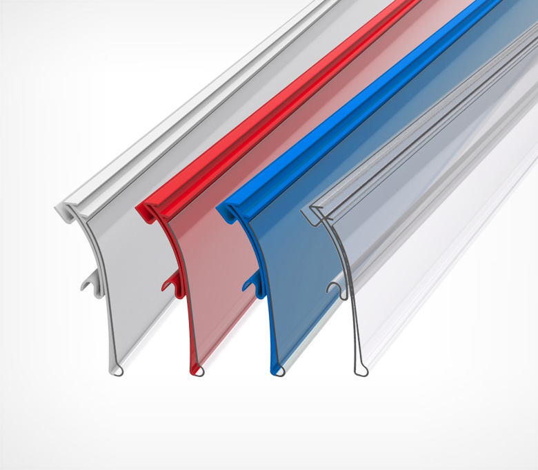 Ценникодержатель полочный HSAC39 длина 988 мм, цвет оранжевый