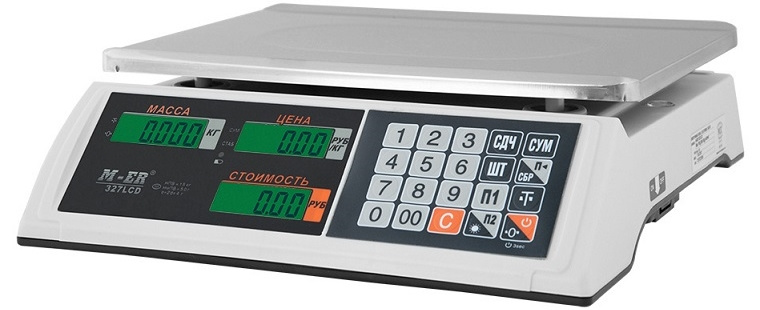 Торговые весы M-ER 327 AC-15.2 "Ceed" LCD Белые